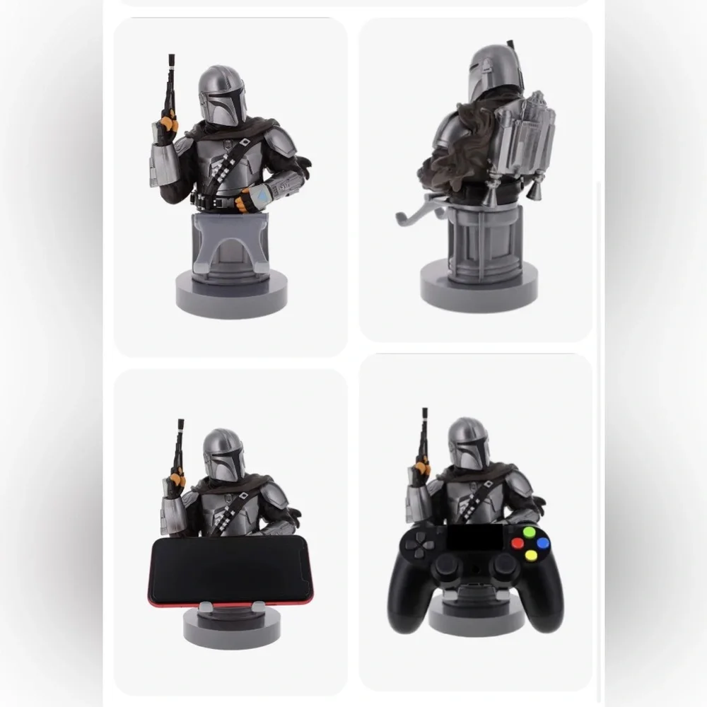 NWT Star Wars The Mandalorian: Cable Guy mobile Phone and Controller Hol…